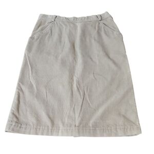 Vintage Together Tan Corduroy Midi Skirt Sz 10 Women